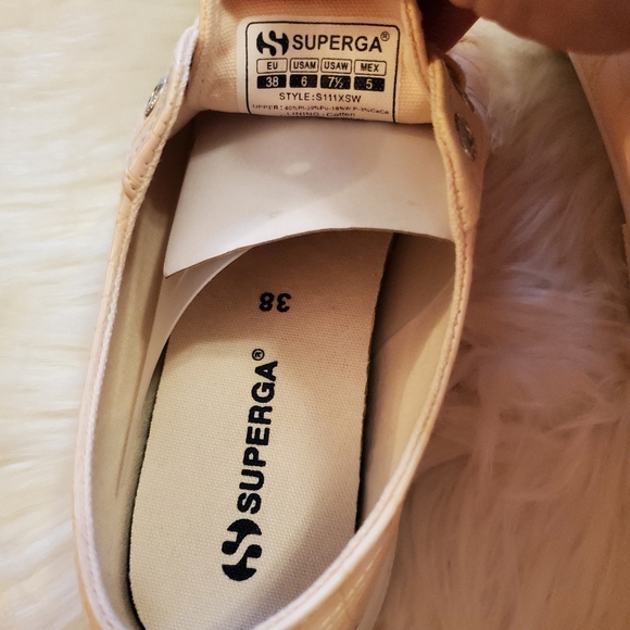 Superga 2750 Embossed faux Crocodile sneakers - light pink - Picture 11 of 14